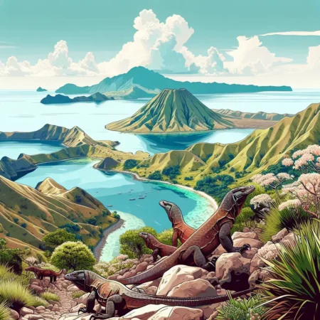 Keindahan Alam Pulau Komodo dengan Trekking Ringan: Menjelajahi Tanah Para Komodo