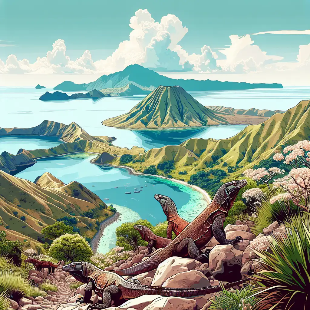 Keindahan Alam Pulau Komodo dengan Trekking Ringan: Menjelajahi Tanah Para Komodo